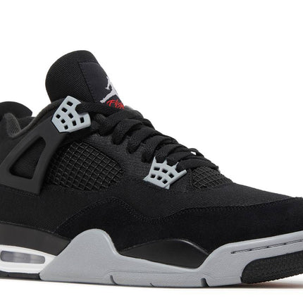 Air Jordan 4 Black Canvas