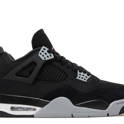 Air Jordan 4 Black Canvas
