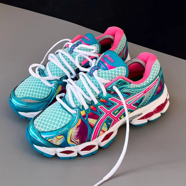 GEL NIMBUS 16 PINK CAPRI BLUE