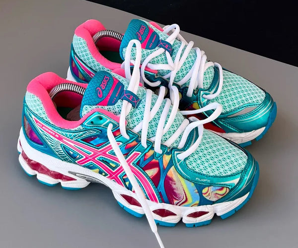 GEL NIMBUS 16 PINK CAPRI BLUE