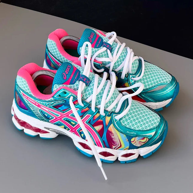 GEL NIMBUS 16 PINK CAPRI BLUE