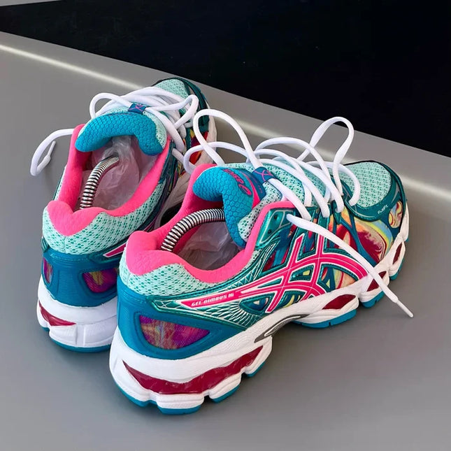 GEL NIMBUS 16 PINK CAPRI BLUE